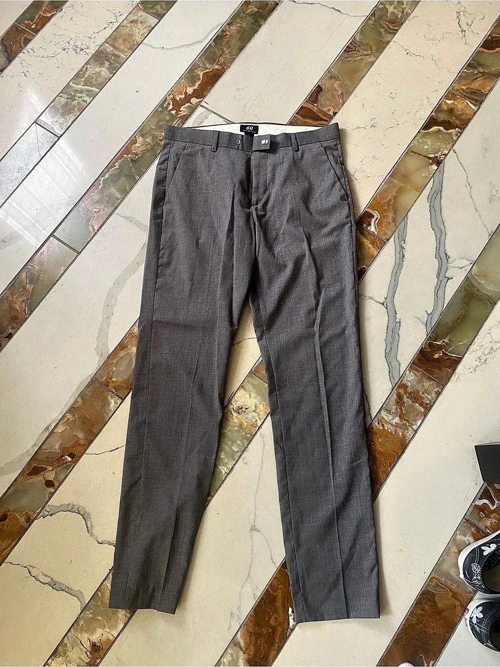 2 pairs of H&M Slim Fit Suit Gray Dress Pants Waist 32